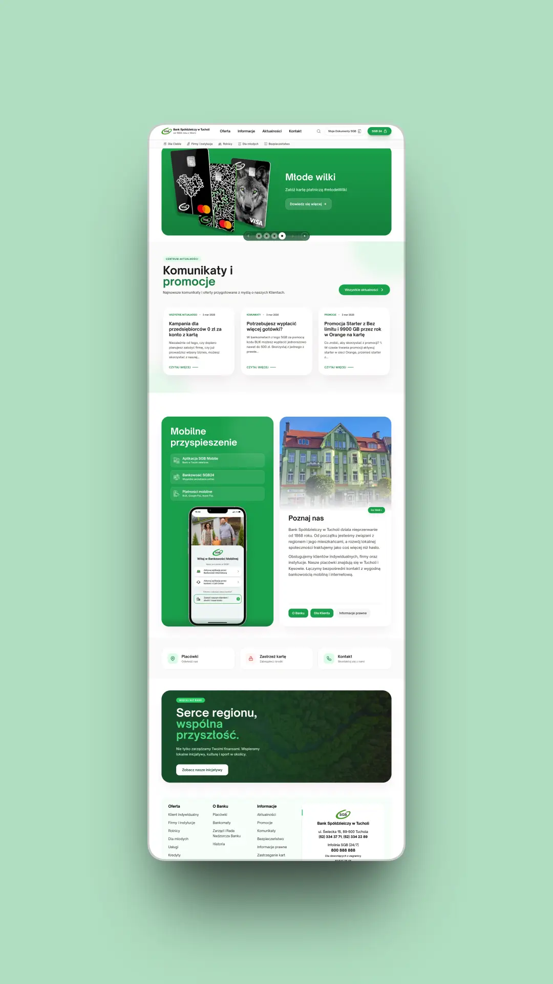 Homepage preview for Cooperative Bank Rebuilt