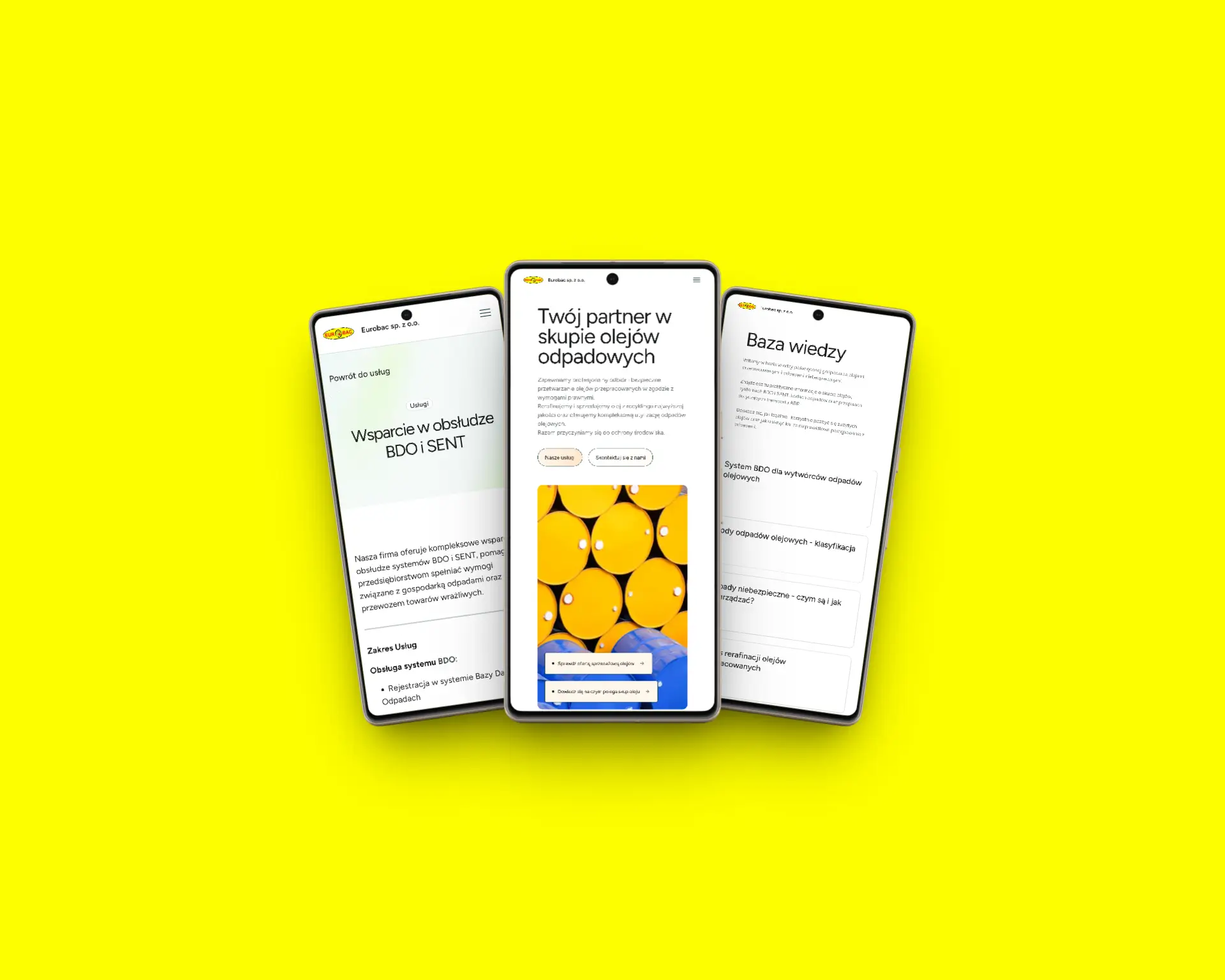 Homepage preview for Industrial Company Website
